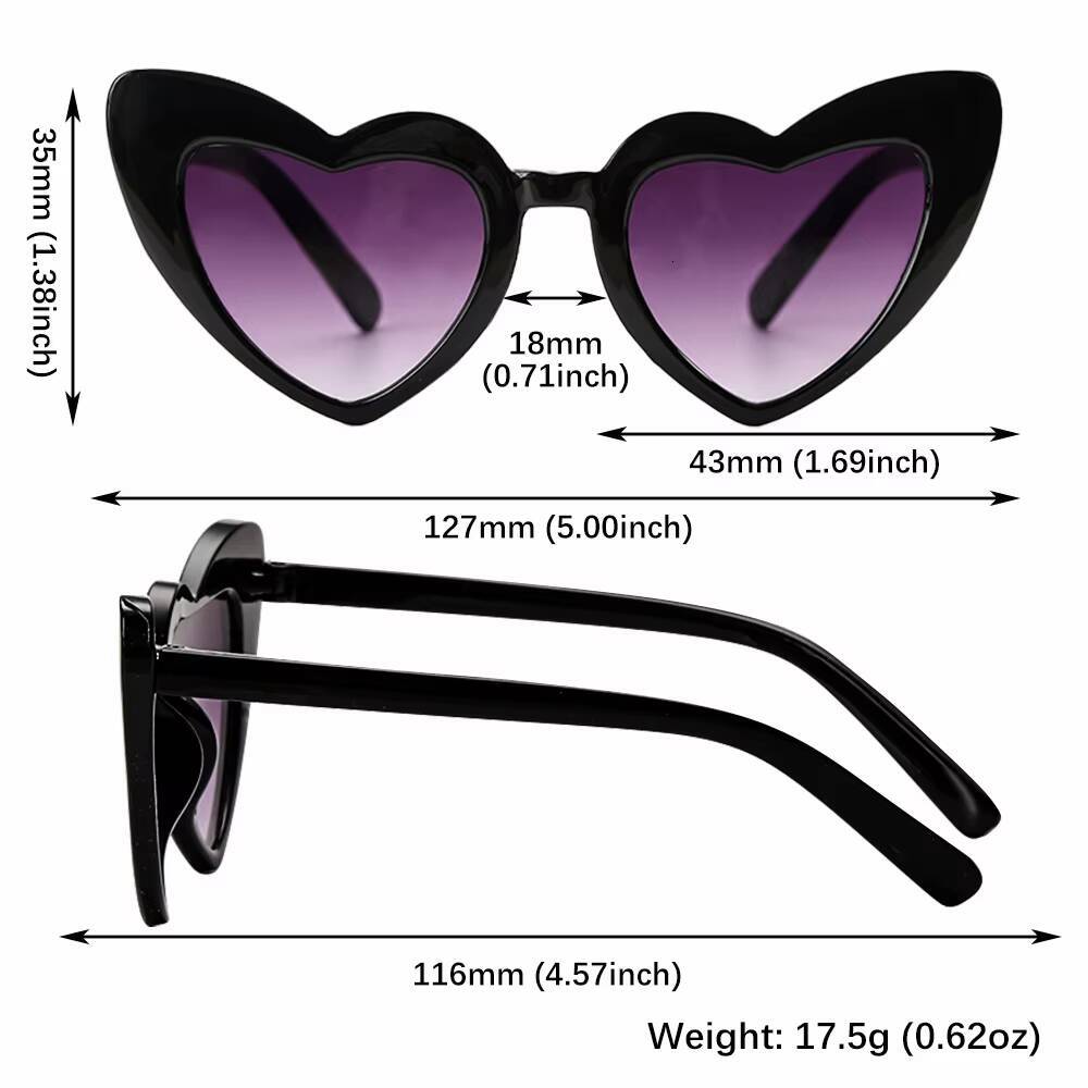 Kids Heart-Shaped Sunglasses 2023 Summer Children Glasses Cute Love Heart Sun Shades Eyewear for 3-9 Years Boys Girls ddmythur Z260305