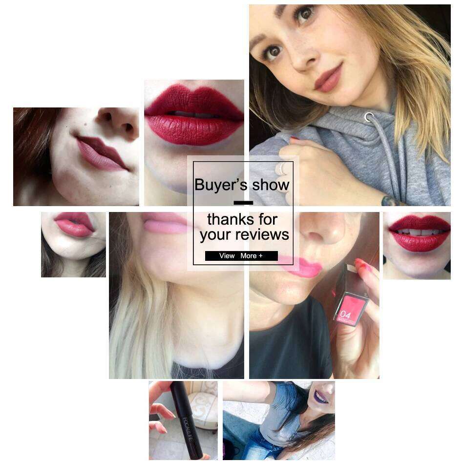 FOCALLURE 19 Colors Lipstick Waterproof Long lasting Cosmetic Easy to Wear stick Matte Lip Batom X250703 X250705