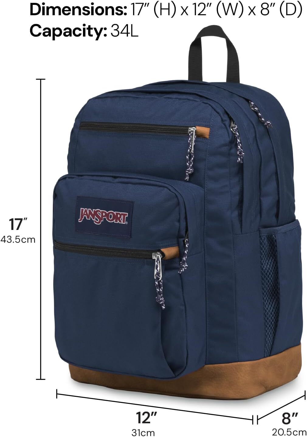 DHYMX JanSport Cool designer bag Backpack, 15-inch Laptop Sleeve - Large Computer Bag Rucksack with 2 Compartments, Ergonomic Straps, Black Support cu
