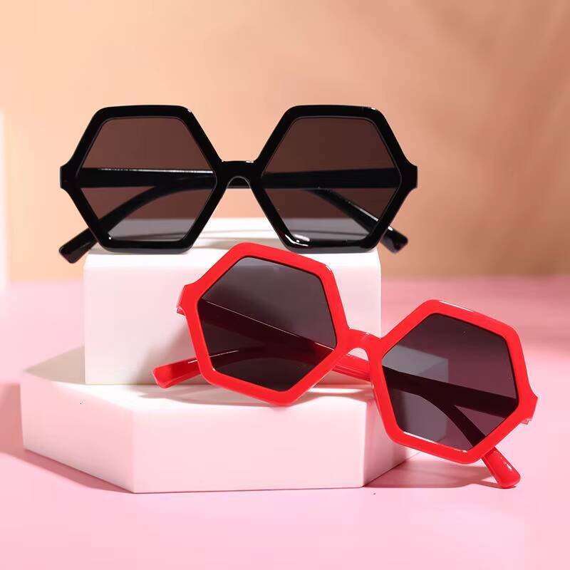 New Boy Girl Fashion Square Sunglasses Children Vintage UV Protection Sun Glasses Cute Kids Hexagonal Eyewear UV400 Gafas De Sol ddmythur Z260305