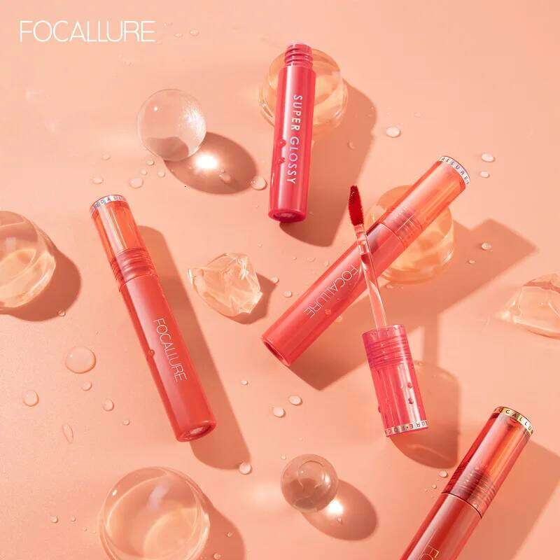 Focallure Shiny Nourish Lipgloss 17 Colors Long-Lasting Glossy Lipstick Waterproof Non-Stick Cup Cosmetic Moisturizing Lip Gloss X250