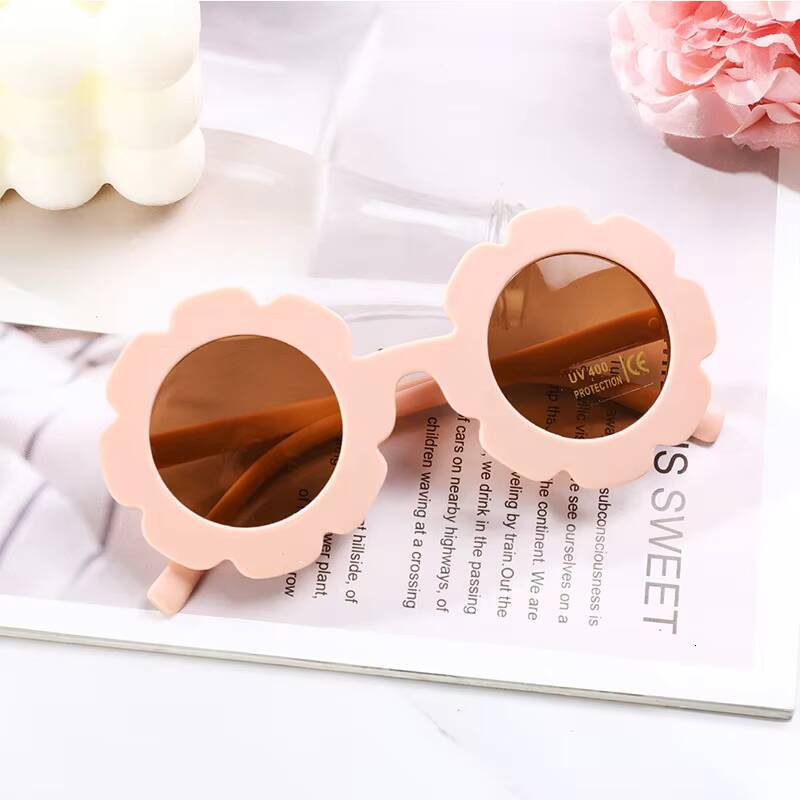 2-10 Years Children Sunglasses Flower Round Cute Kids Sun Glasses for Boys Girls UV400 Protection Baby Lovely Candy Eyeglass ddmythur Z260305