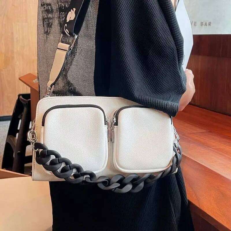 Shoulder For Women Designer Handbag Fashion Solid Color Crossbody PU Leather Female 2024 Concise Messenger Bag 2025/06/19 250706