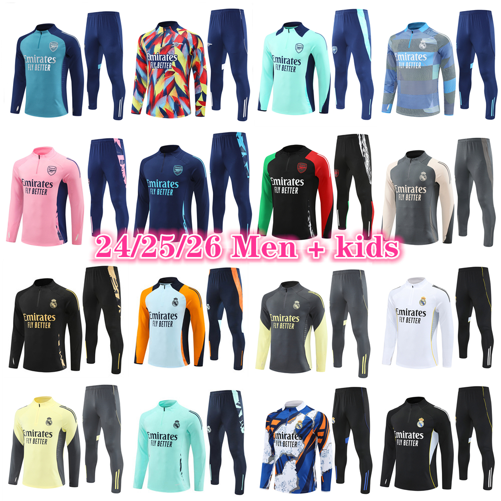 2025 2026 football tracksuit training suit Bellingham 24 25 26 Men and Kids soccer tracksuit kits Chandal Futbol Survetement Foot tuta