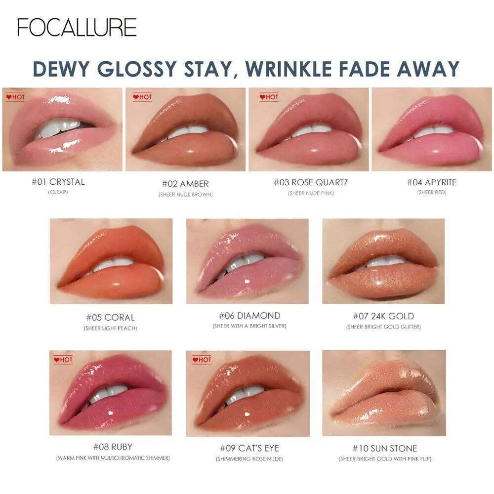FOCALLURE Wholesale16 Colors Makeup Matte Lip Gloss Long Lasting Moisturizing Transparent Liquid Lipstick Lips Tint Cosmetic X250705