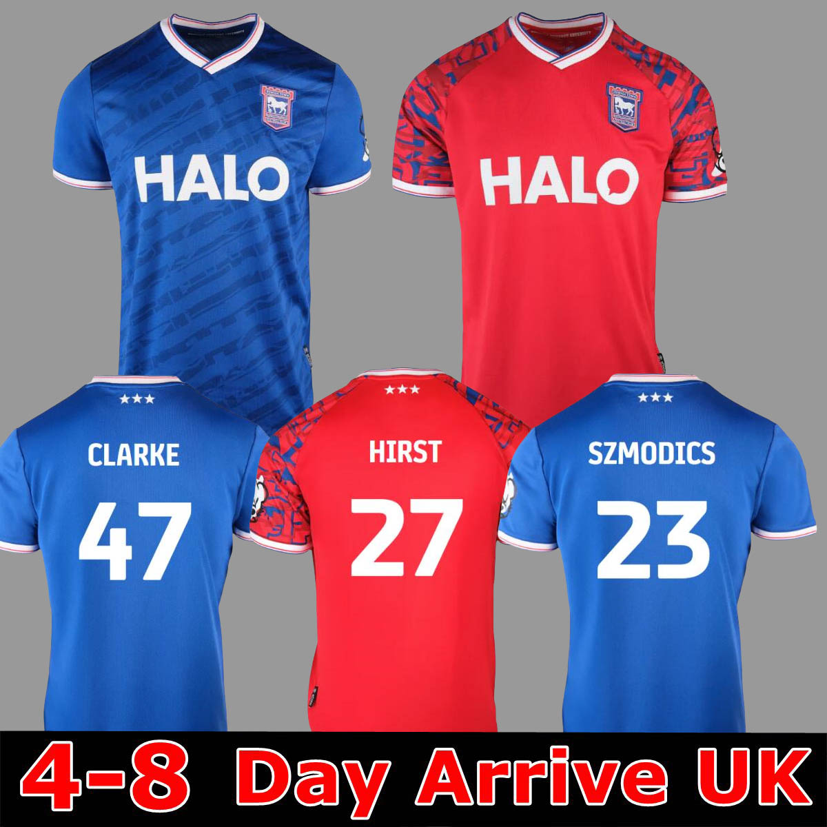 25 26 IpswichS HIRST Soccer Jerseys Town LADAPO GREAVES SHEERAN DAVIS HARNESS BURNS 2025 2026 BROADHEAD JOHNSON Home Away Football Shirt adult Men Kids kit uniform