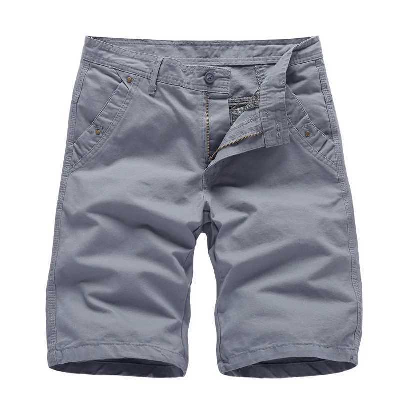 2023 Brand New Mens Cargo Shorts High Quality Black Military Short Pants Men Cotton Solid Casual Beach Shorts Men Summer Bottom W250705