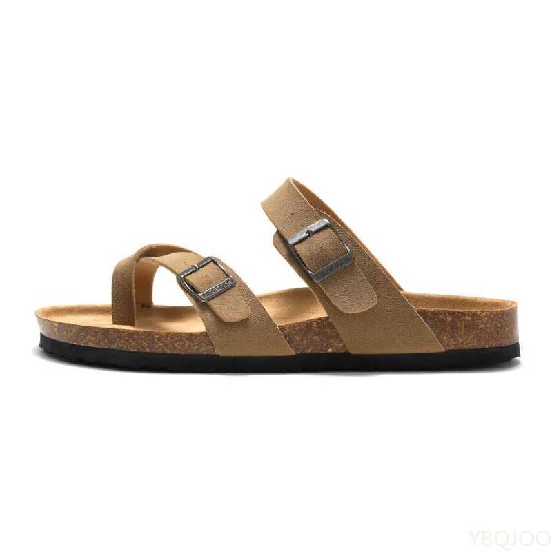 2025 Summer Womens Shoes Fashion cork Slippers Trendy couple beach shoes Casual comfortable flat slippers Zapatos HommeXJ250704