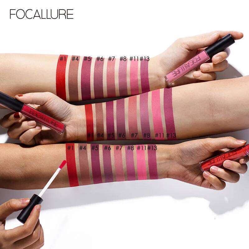 FOCALLURE Matte Liquid Lipstick Waterproof Long-lasting Lightweight Lip Gloss Glaze Lips Tint Makeup for Women's Cosmetics X250705