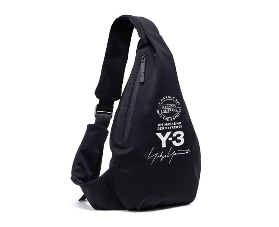 Y3 Black crossbody bag Knight signature models Yohj i men and women chest bag shoulder backpack5293112