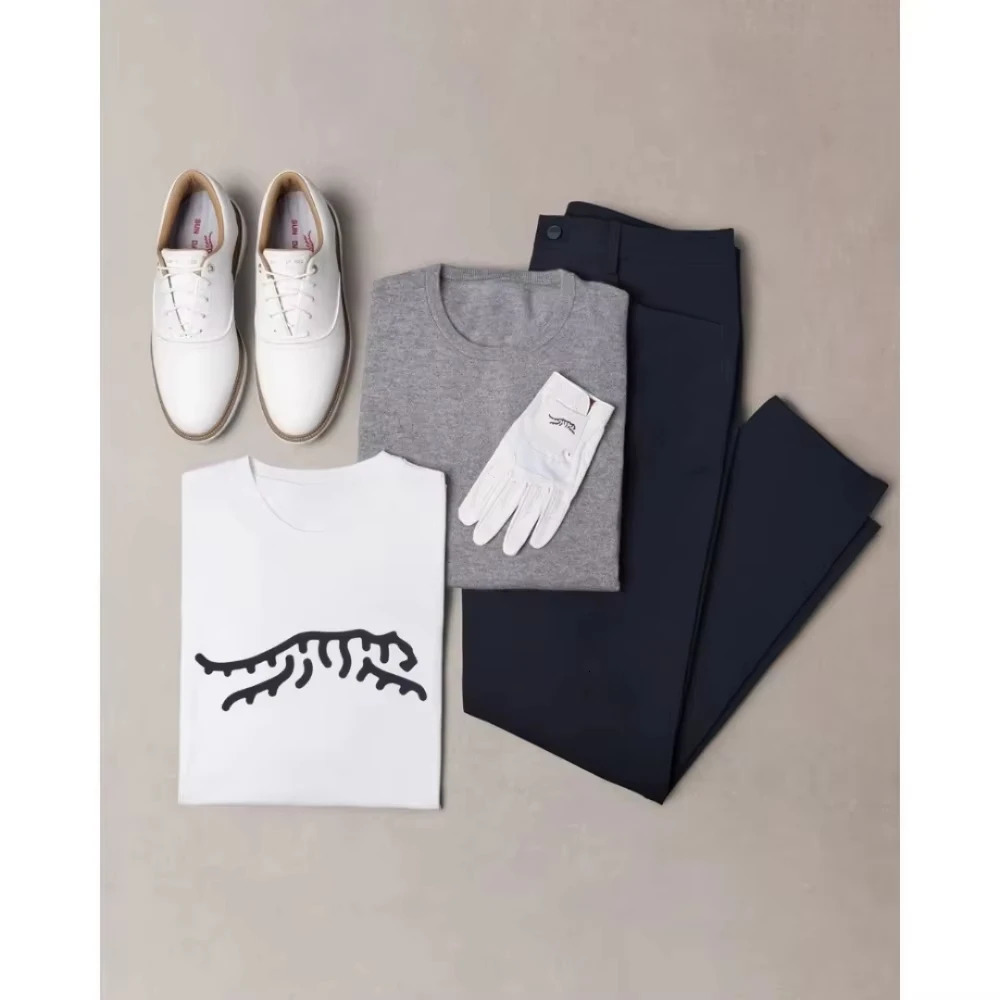 Summer Sunday Red Icon T Shirt Tiger Woods Golf Men Loose Comfortable Round Neck Short Sleeve Sport Streetwear Fashion 250704