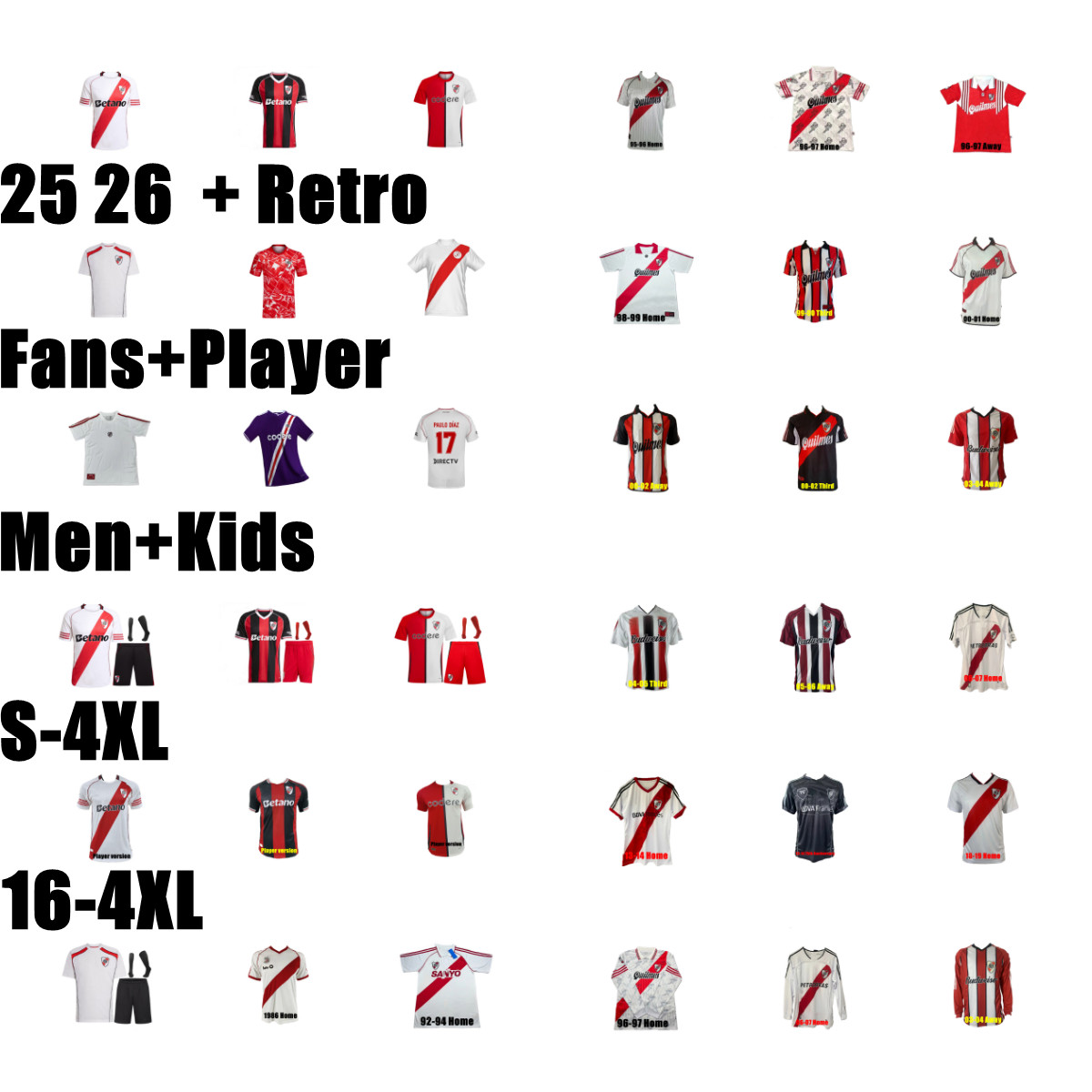 2025 2026 River Plate BORJA soccer jerseys DE LA CRUZ QUINTERO Camiseta de futbol home away 3rd BORRE FERNANDEZ PRATTO PONZIO retro FOOTBALL SHIRT men kids PINOLA 4XL