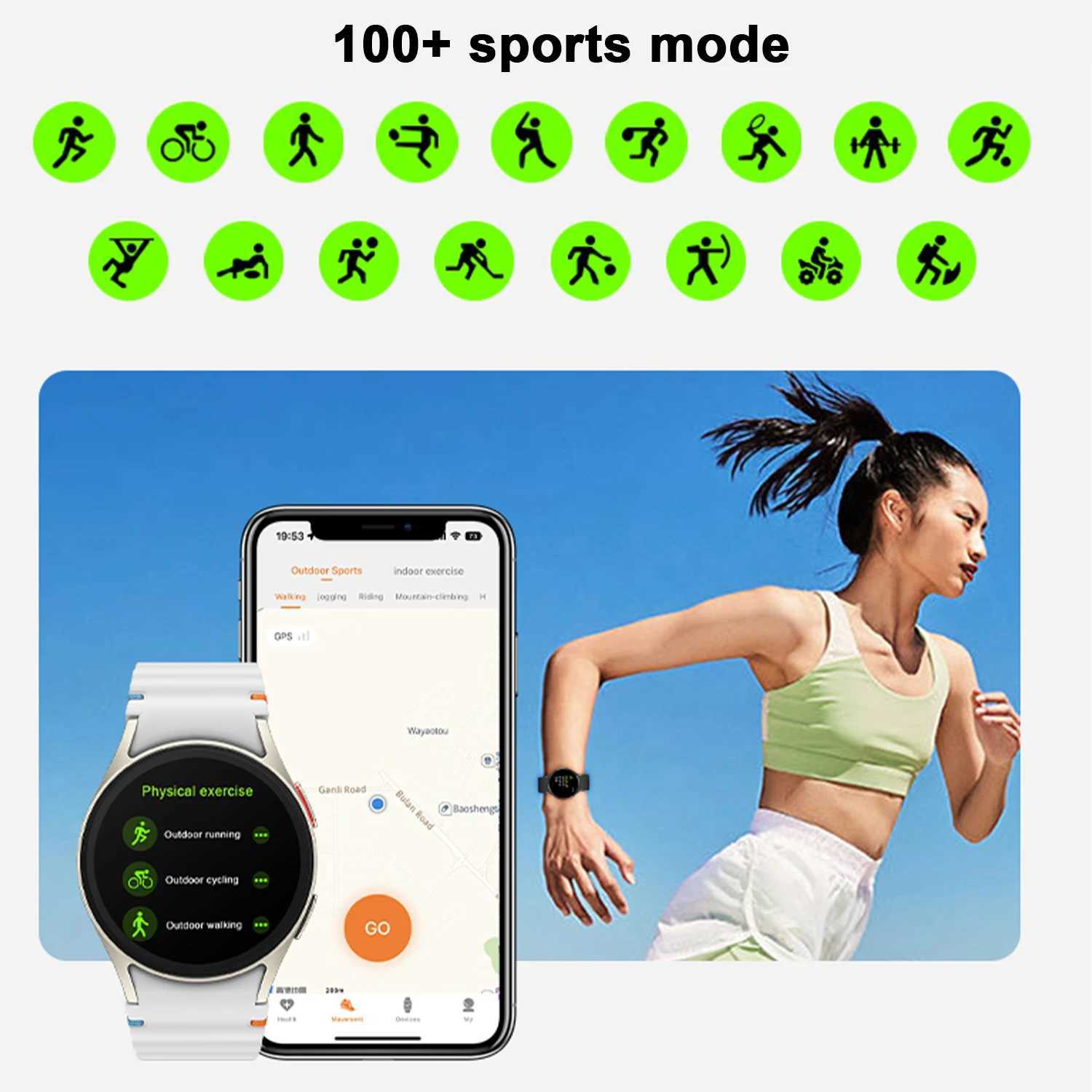 2025 For Galaxy Watch7 Classic Smartwatch Men Gps Sports Fitness Womens Health Waterproof Smart Watch With Buds 3 Pro XJ250705
