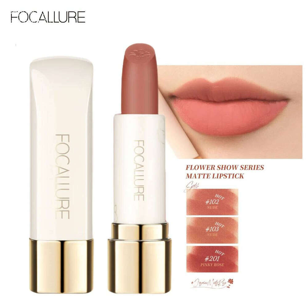 FOCALLURE 16 Shades Matte Lipstick Natural Super Soft Sticks Waterproof Lip Glaze Balm Beauty High Pigment Cosmetics Makeup X250705