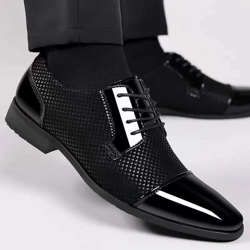 Dress Shoes Men Casual Business Pointed Toe Social Shoes for Men Breathable In Summer Leather Luxury Designer Clothing Low Price W250705