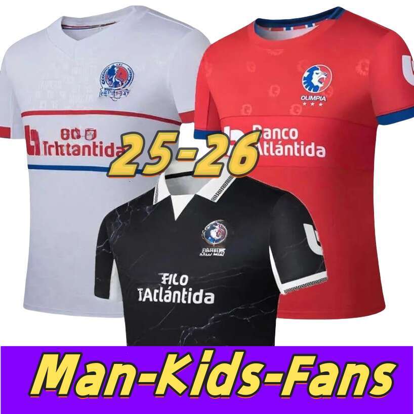 XXXL 4XL 25 26 CD Olimpia Honduras Soccer Jerseys BENHE BENGTSON ARBOLEDA SOLANO 2025 2026 MONCADA AAREZ CHIRINOS PINTO Football Shirts Men Uniforms kids kits