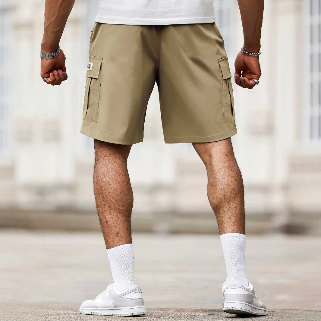 Man Cargo Shorts Casual Shorts for Outdoor Work Hiking Travel Durable Lightweight Multi Pocket Comfortable Fit W250705