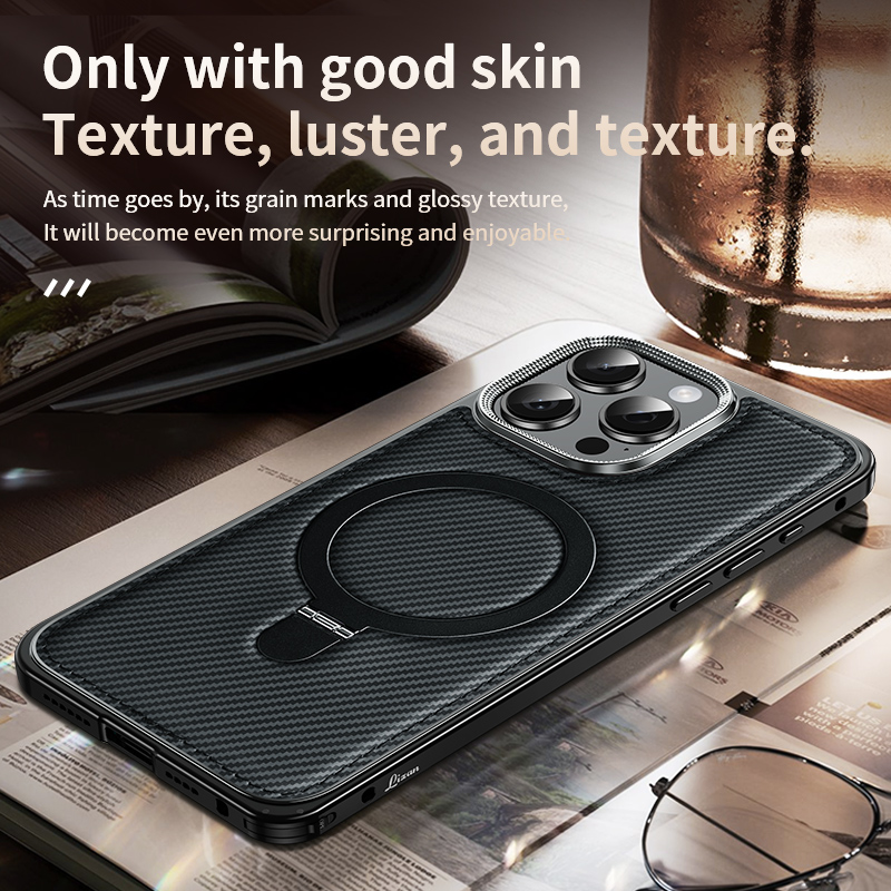High-Density Aramid Smartphone Sleeve for Model iPhone 16 Series- Supports Contact-Free Recharge