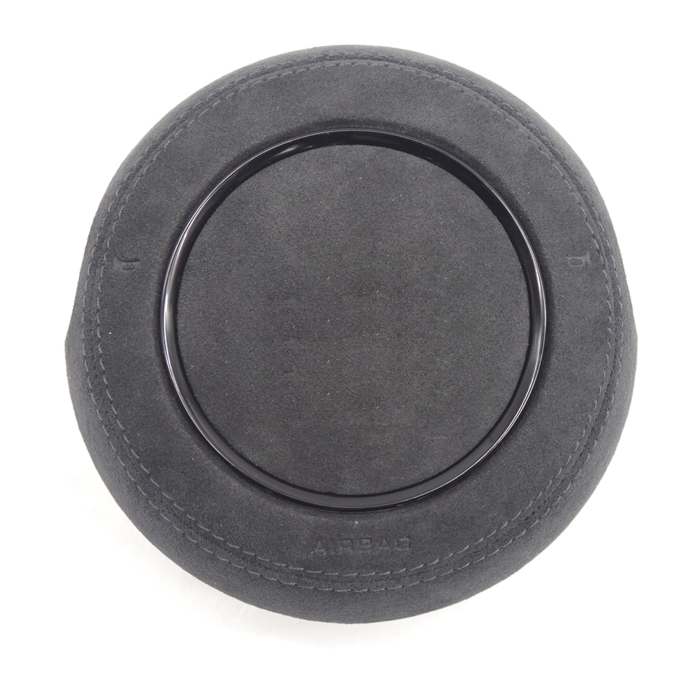 For Audi A4 B8 A3 8V white black red Alcantara Steering wheel decorative cover painting black painting silver