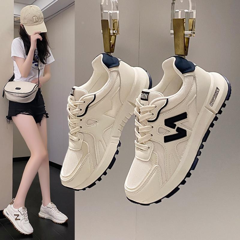 Free Shipping designer Thick soled women's new sports shoes, lightweight board shoes, casual breathable women's shoes, dad shoes