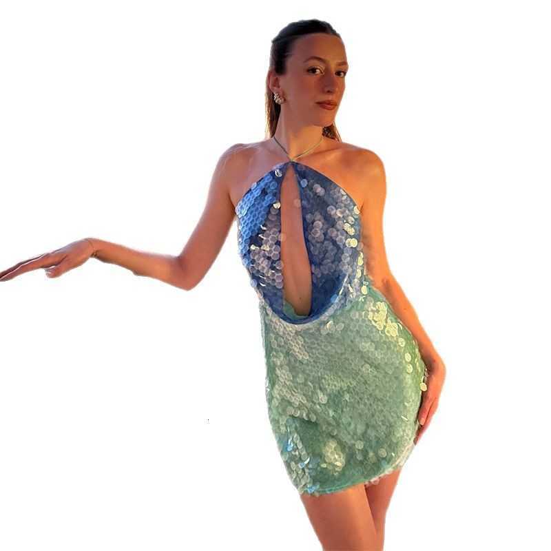 Fashion Evening Dress Sequin Dress 2025 Summer Women's New Elegant Sequin Dress