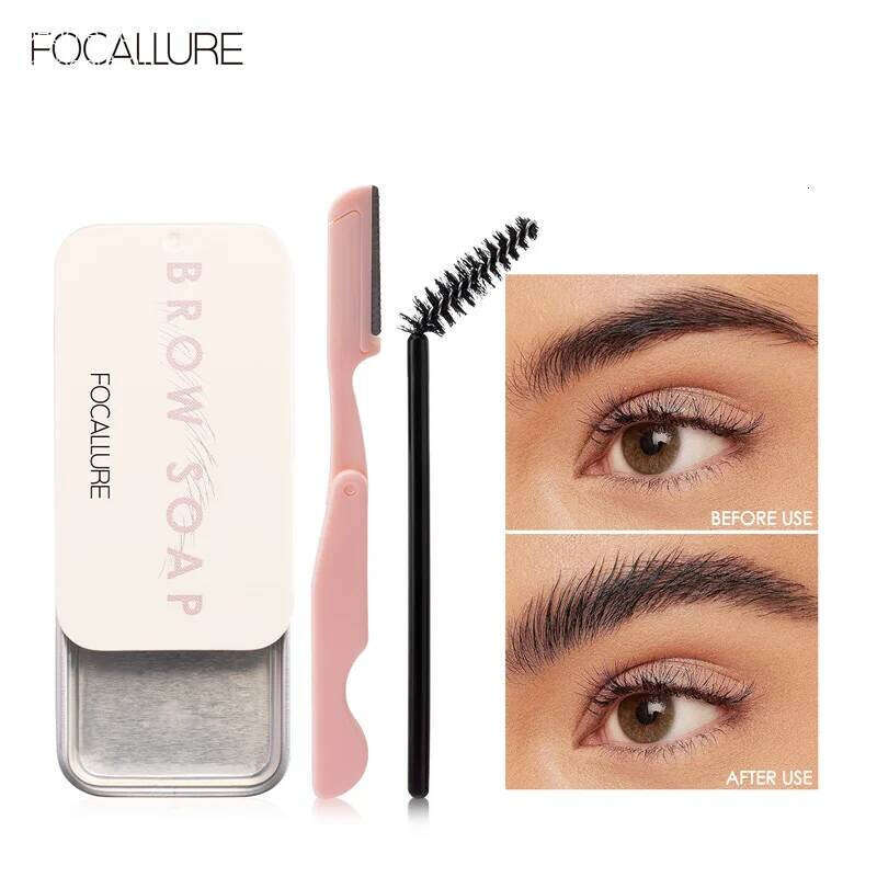 FOCALLURE 3D Feathery Wild Eyebrow Wax Waterproof Long Lasting Eye Brow Styling Soap Brows Cosmetics X250705
