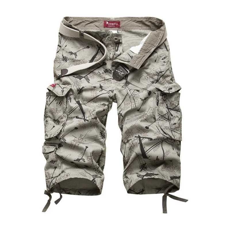 2025 Summer Cotton Mens Cargo Shorts Fashion Camouflage Mens Shorts Multi-Pocket Casual Camo Outdoors Towing Mens Short Pants W250705