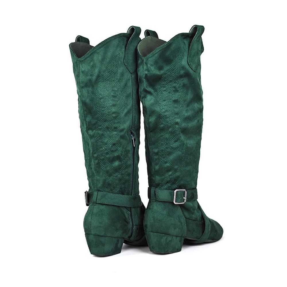 Jouncing Prescott Suede Sole Western Style Line Dancing West Coast Swing Dance Boots Z250704