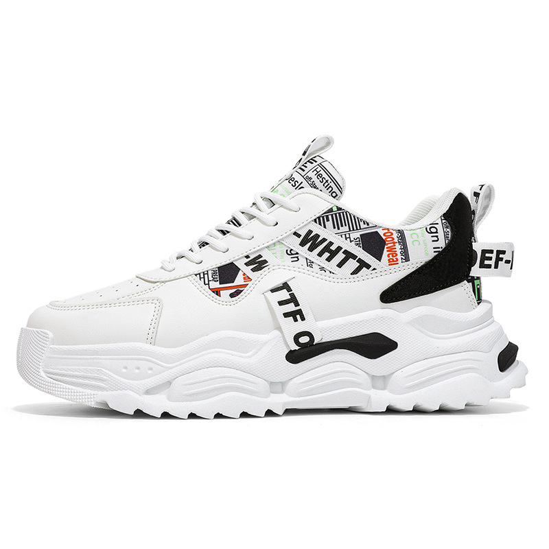 Free shipping casual shoes men dad shoes trendy sports running shoes thick sole comfortable