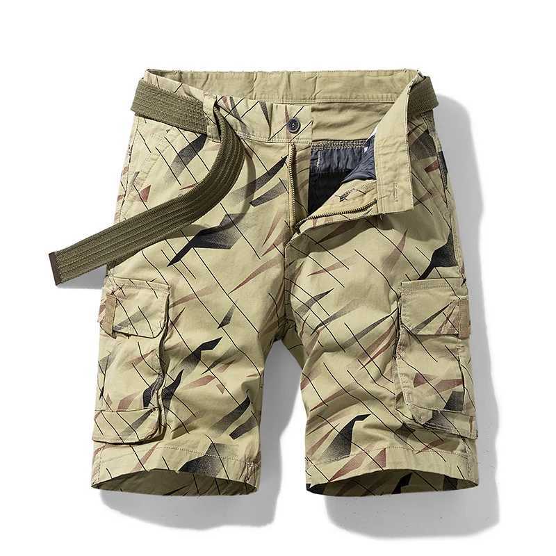 Summer Mens Cargo Shorts Men Fashion Casual Cotton Classic Brand Clothing Outdoor Military Large Size Joggers Shorts Male Hot 38 W250705
