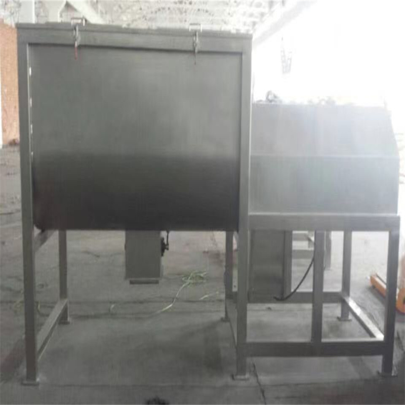 Industrial Powder Mezcladora Charcoal Ribbon Mixer Horizontal Pour Charbon Soil Compost Mixing Machine