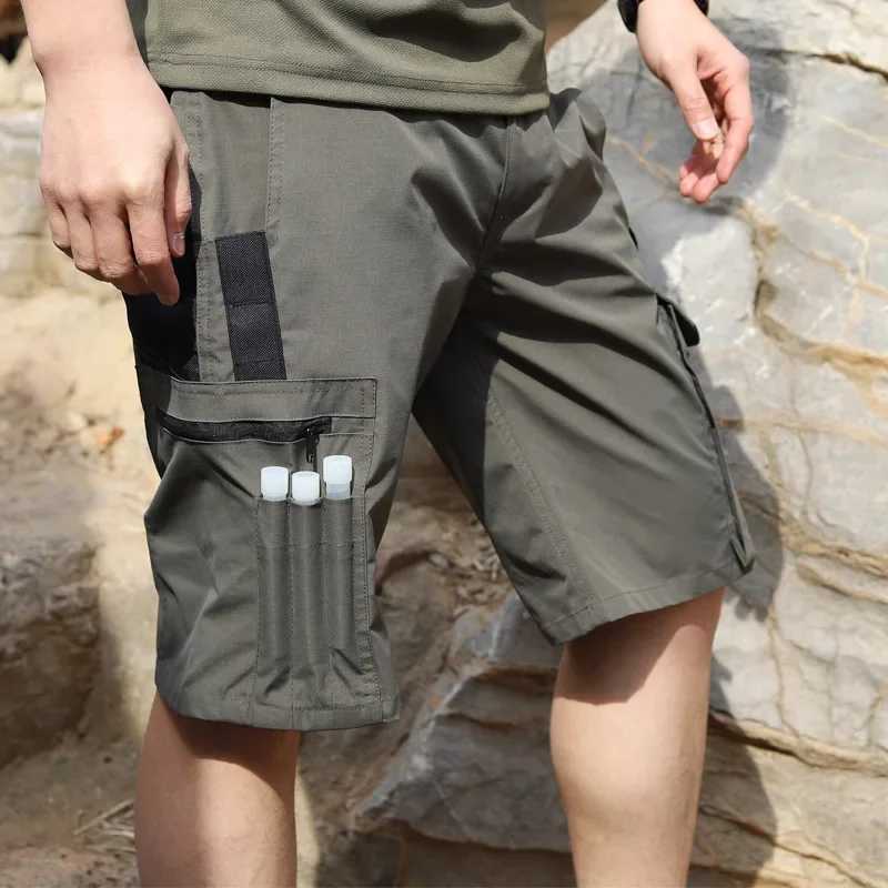 Gift Belt Mens Operator Elastic Tactical Ripstop Workout Outdoor Cargo for Men Cycling Hiking Fishing Casual Shorts W250705