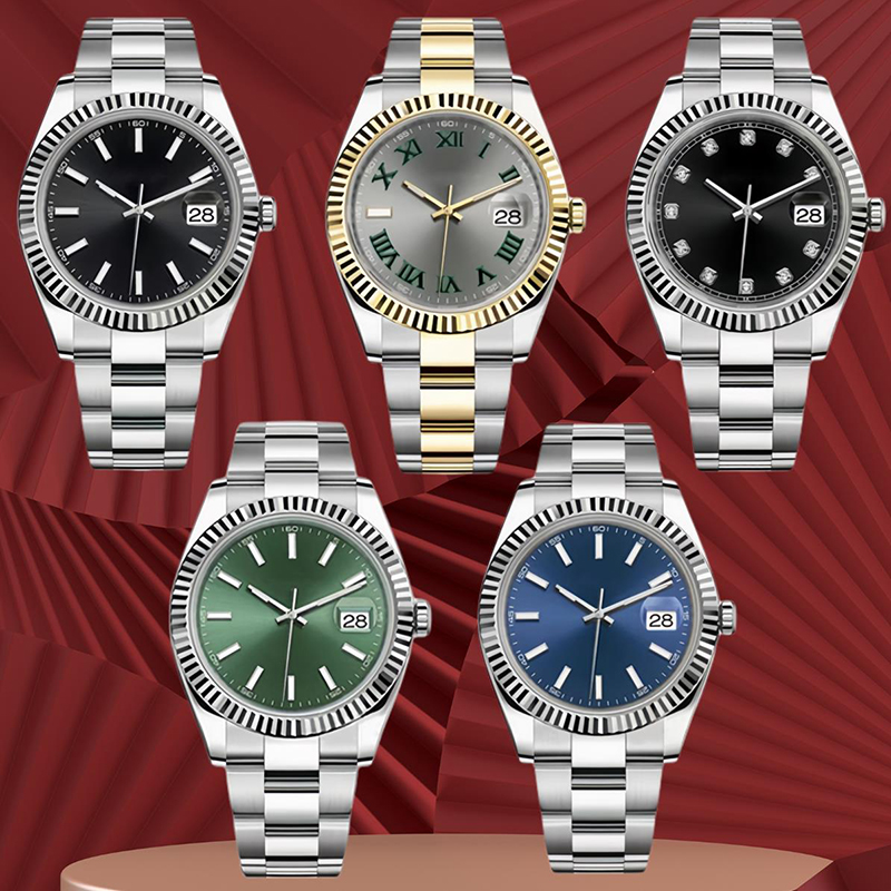 Luxury men's mechanical automatic watch design classic 36mm/41MM luxury gold watch 904L all stainless steel dial swimming blue treasure men's watch