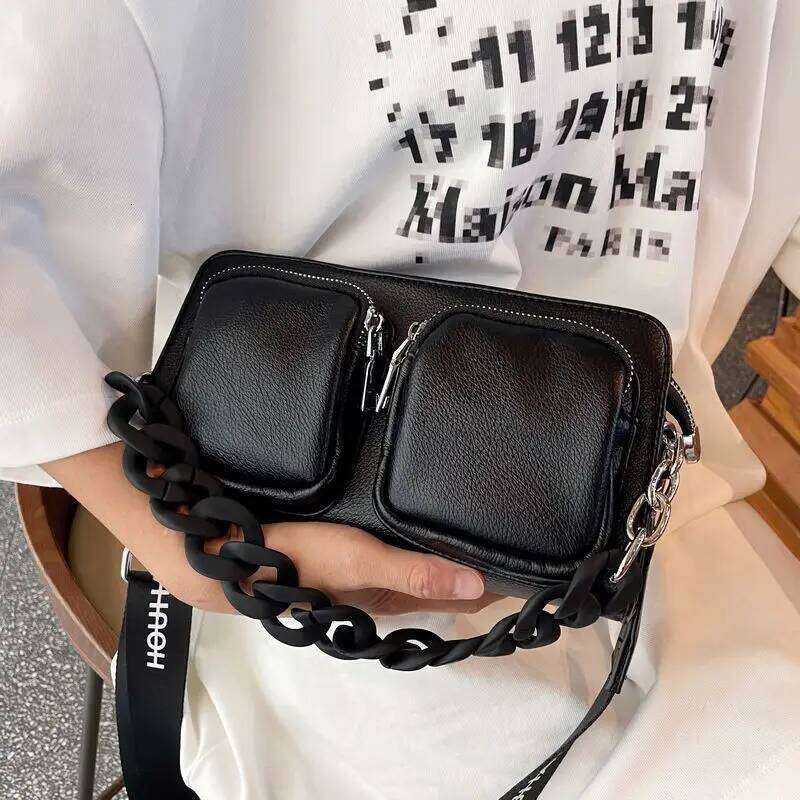 Shoulder For Women Designer Handbag Fashion Solid Color Crossbody PU Leather Female 2024 Concise Messenger Bag 2025/06/19 250706
