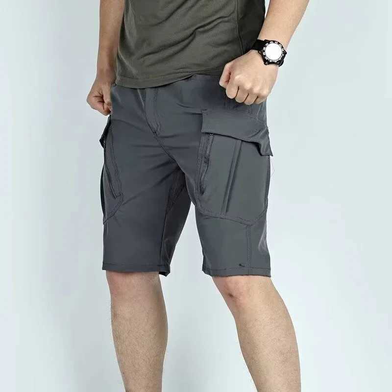 Male Chuitskri Tatsual Multi Pocket Short Pants Shorts Men Nev Summer Cargo Shorts Outdoor Hunting Fishing Knee Length Trousers W250705