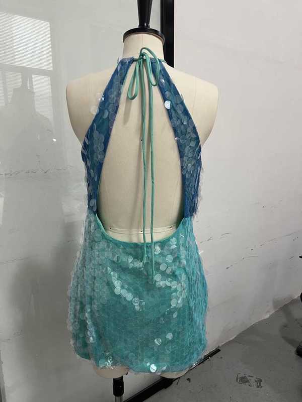 Fashion Evening Dress Sequin Dress 2025 Summer Women's New Elegant Sequin Dress