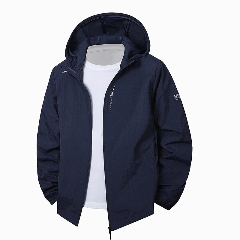 Summer mens jacket sunscreen ice silk breathable skin clothes light and thin quickdrying UVproof men 250624