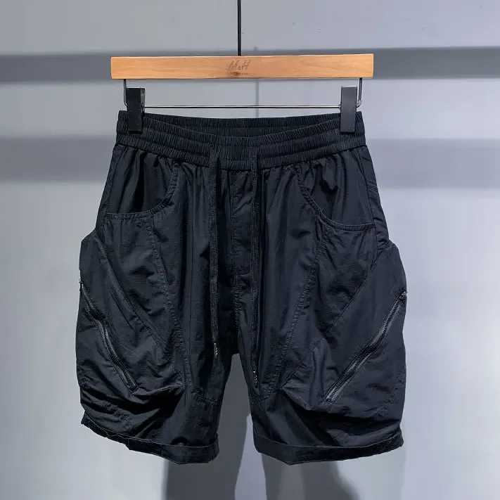 Men Fashion Caogo Shorts Big Pockets Jogger Shorts Hip Hop Streetwear Harajuku Pants Plus Size Streetwear Hip Hop Sweatpants W250705