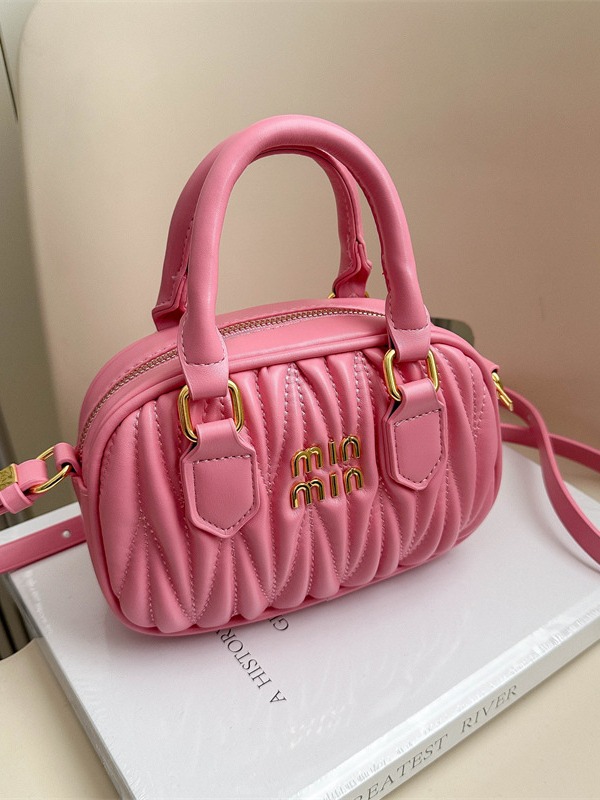 free shipping designer Yangqi Embroidery Thread Pillow Bag Korean Edition Xiaoxiangfeng Princess New Trendy Single Shoulder Crossbody Bag pink