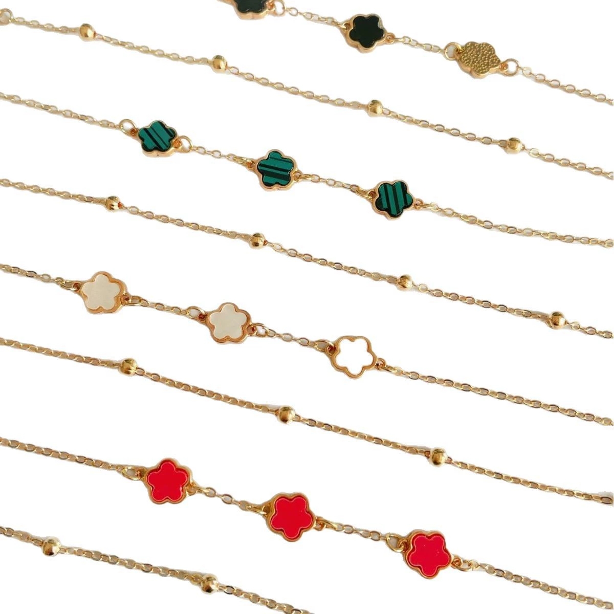 Fashionable, Simple And Versatile Chain Ankle Accessory, Unique Five-Leaf Flower Ankle Chain For Women