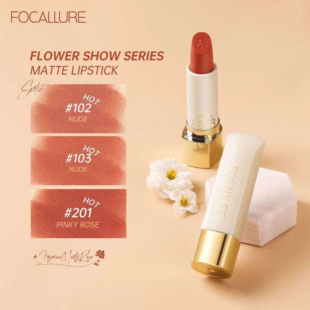 FOCALLURE 16 Shades Matte Lipstick Natural Super Soft Sticks Waterproof Lip Glaze Balm Beauty High Pigment Cosmetics Makeup X250705