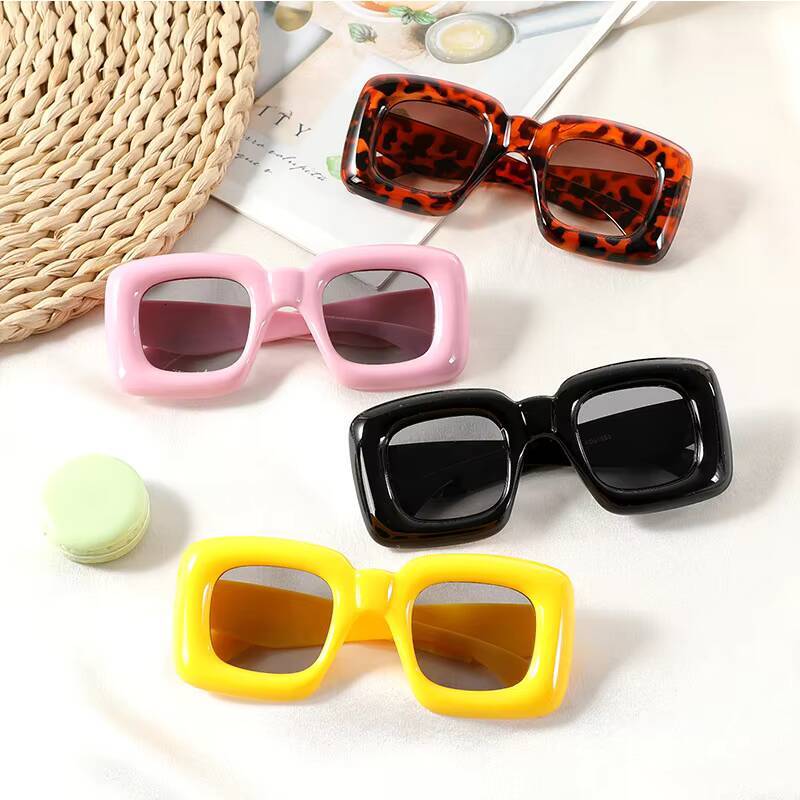 3-12 Years New Square Sunglasses for Boys Girls Y2K Retro Design Shades Candy Color Goggle Sun Glasses Kids Children Eyewear ddmythur Z260305