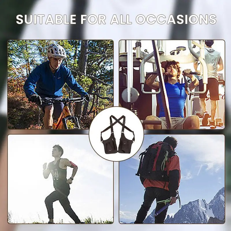 Double Shoulder Strap Multi-Pocket Outdoor Anti-Theft Fishing Bag Waterproof PU Multi-Purpose Mens Crossbody Bags 250703