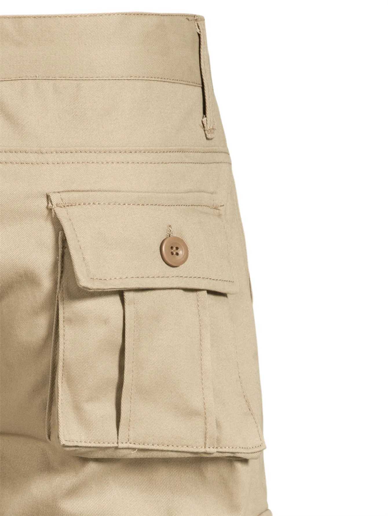 Summer Baggy Large Pocket Overalls Jogging Sports Casual Nickel Pants Pure Cotton Comfortable Large Plus Size Shorts W250705