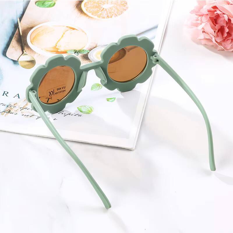 2-10 Years Children Sunglasses Flower Round Cute Kids Sun Glasses for Boys Girls UV400 Protection Baby Lovely Candy Eyeglass ddmythur Z260305