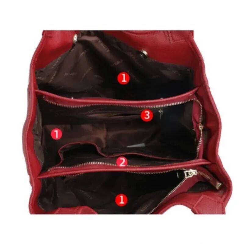 Top Layer Cowhide Large Capacity Shoulder Spring And Summer New Fashionable Soft Leather Tote Bag, Women's Bag 2025/06/09 250705
