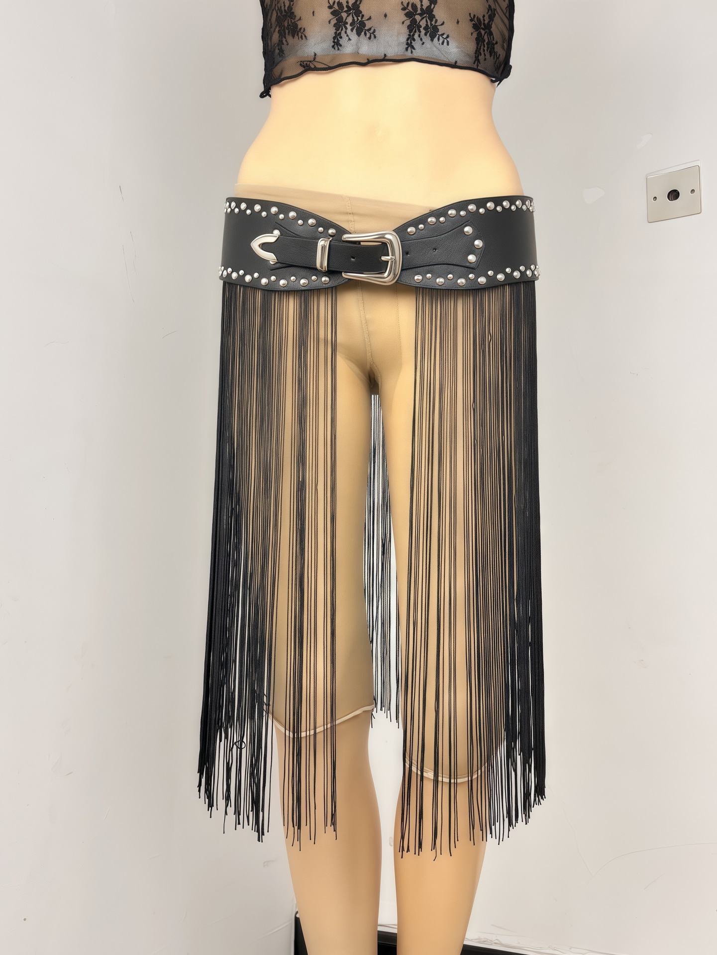 Edgy Design Belts Premium Quality Leather Bands Embellished with Eye-catching Tails