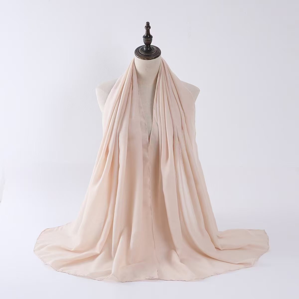 K1240 Cross-border summer new cotton and linen sun-proof breathable scarf shawl versatile solid color thin silk scarf Malaysian headscarf