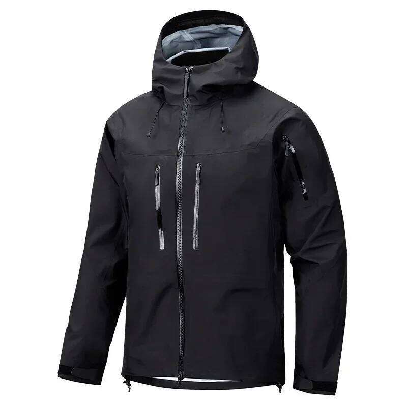 Jacket Men's Sports Casual Soft-Shell Zipper Pocket Water Windbreaker New Autumn Functional Camping Hooded Raincoat 250701 250701