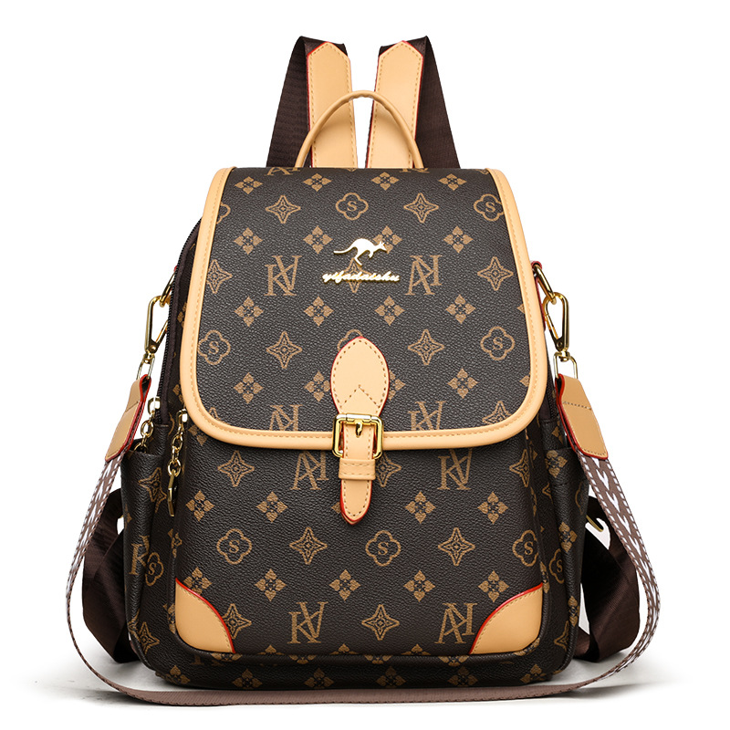 Popular New Large Capacity Backpack Convenient Commuter Travel Bag Lightweight Stylish Soft Leather